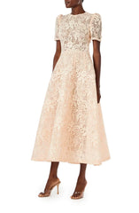 Short Sleeve Lace Cocktail Dress