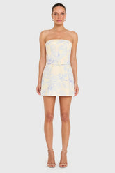 Fae Pink Mini Dress in Somerset