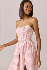 Ellapink Luxe Jacquard Dress | Made To Order