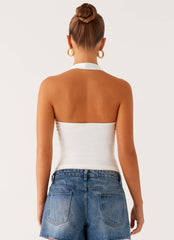 Diego Halter Top - Off White